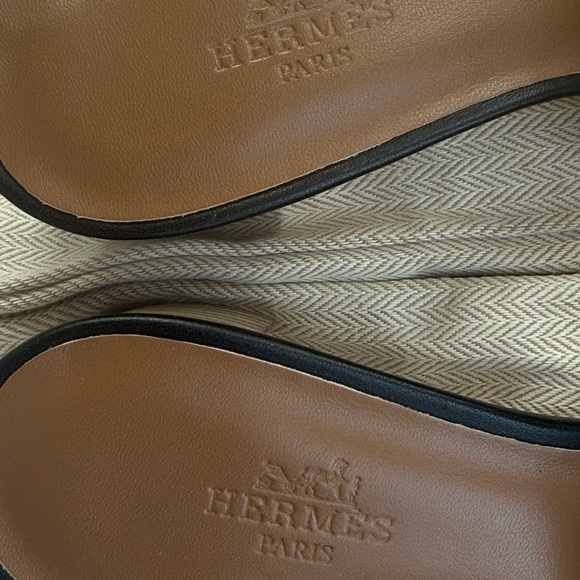 Hermes Oasis “H” Black Women's Sandals.Size 38. Perfect condition. - Picture 5 of 7